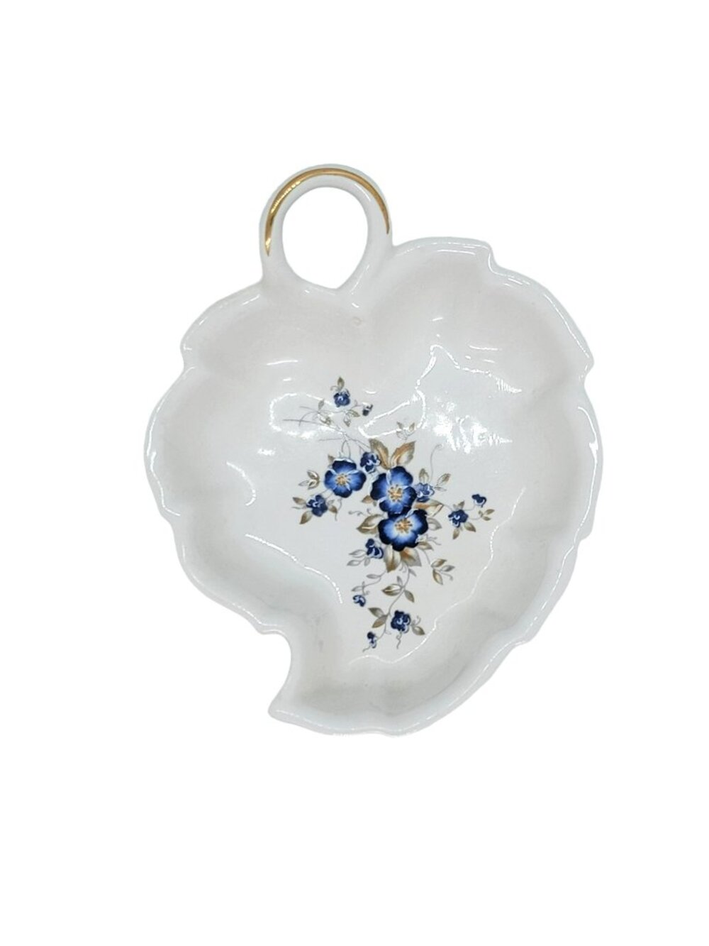 "Perugina" By Aurora Firenze Italia Handpainted Ceramic Leaf Dish